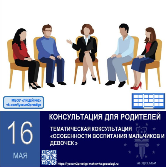 Тематические консультации для родителей (законных представителей).